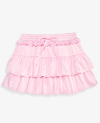 With Jules Girls' 7-16 Satin Tiered Skirt