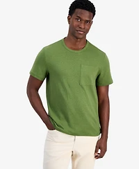 Michael Kors Men's Linen and Cotton Pocket T-Shirt
