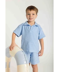 Florence Eiseman Toddler Boys Stripe Terry Polo