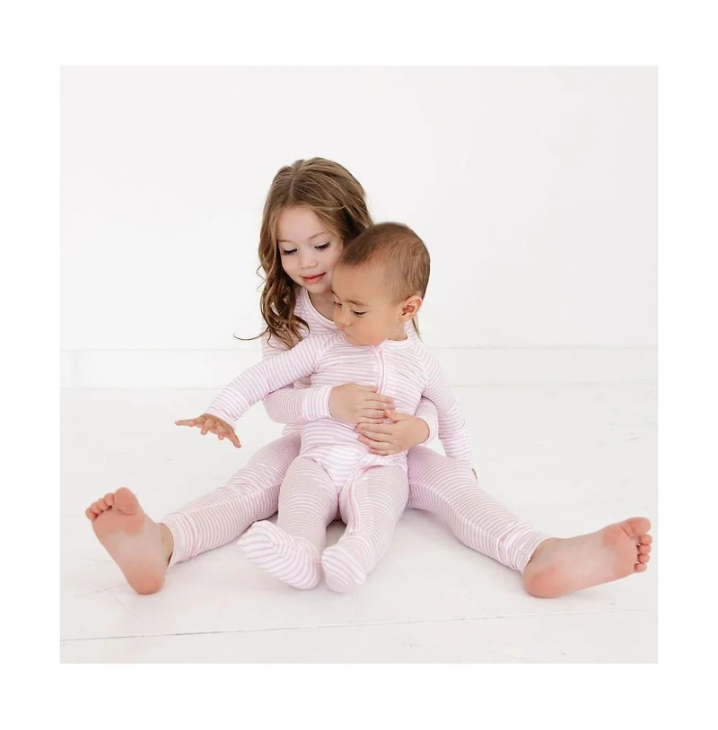 Motette Baby Girls Ballet Stripe Pajama Set