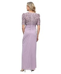 Alex Evenings Petite V-Neck Ball Gown