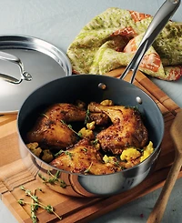 Tramontina Utsava Tri-Ply Clad Stainless Steel 2.9-Quart Covered Deep Saute Pan