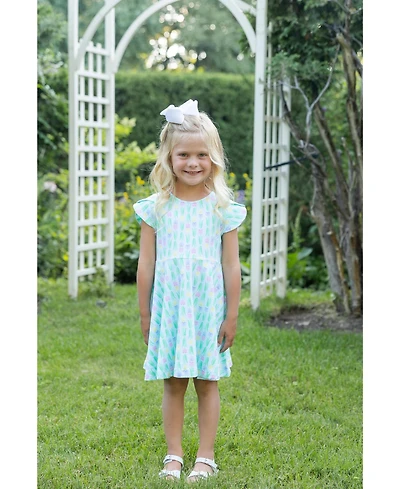 Florence Eiseman Toddler Girls Printed Knit Tulip Twirl Dress