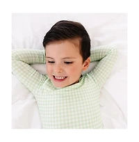 Motette Baby Boys Pistachio Gingham Pajama Set