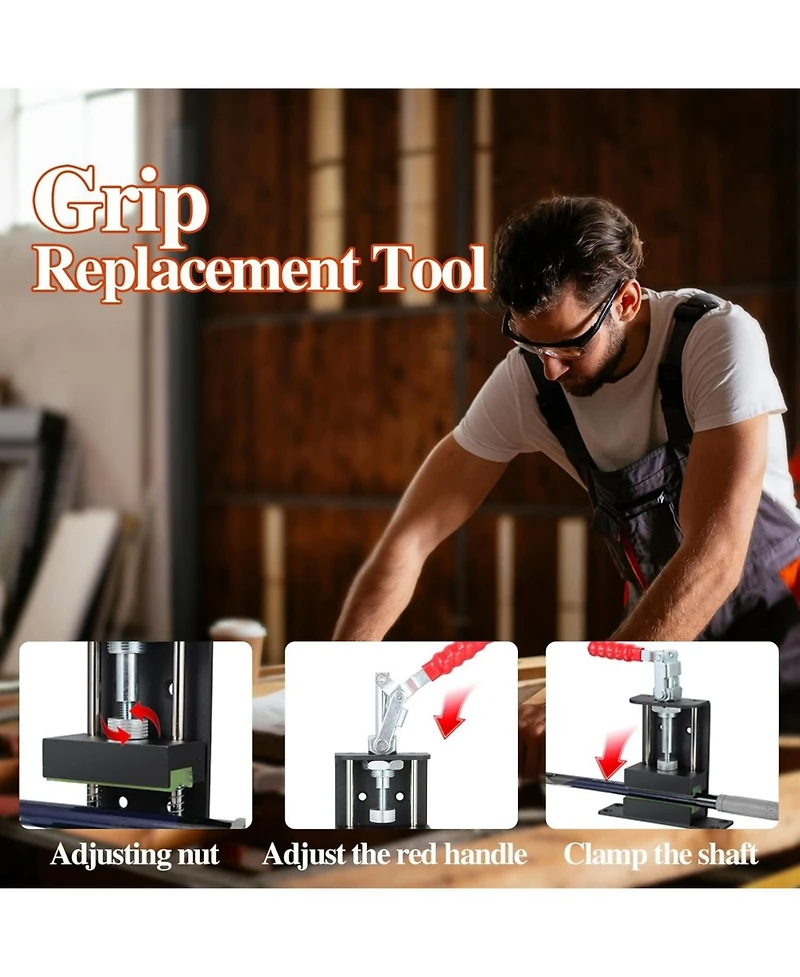 Wosofe Golf Grip Removal Clamp Tool Vise Shaft regripping kit Grip Remover Repair Replacement Accessories Golf ClubsVisit the Wosofe Store