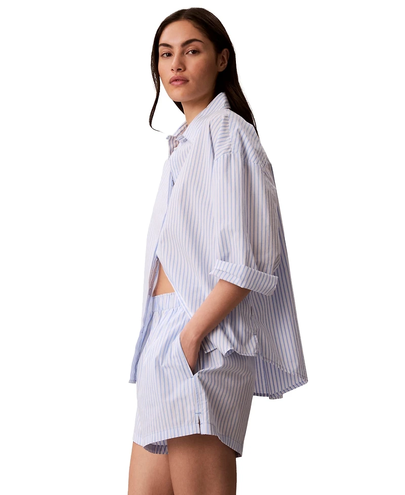 Calvin Klein Women's Striped Pull-On Shorts