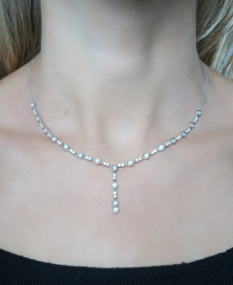 Macy's Diamond Necklace (1 ct. t.w.) in Sterling Silver