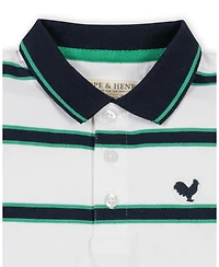 Hope & Henry Little and Big Boys' Organic Short Sleeve Jersey Polo