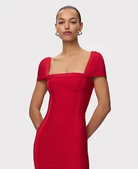 Herve Leger Women's Premiere Square Neck Dress
