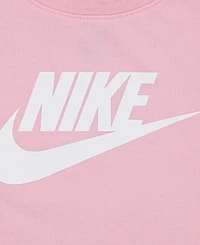 Nike Little Girls Short Sleeve Logo Boxy Tee