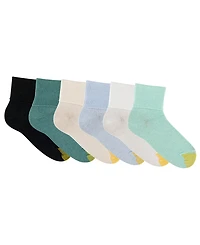 Gold Toe Women's 6-Pack Casual Turn Cuff Socks