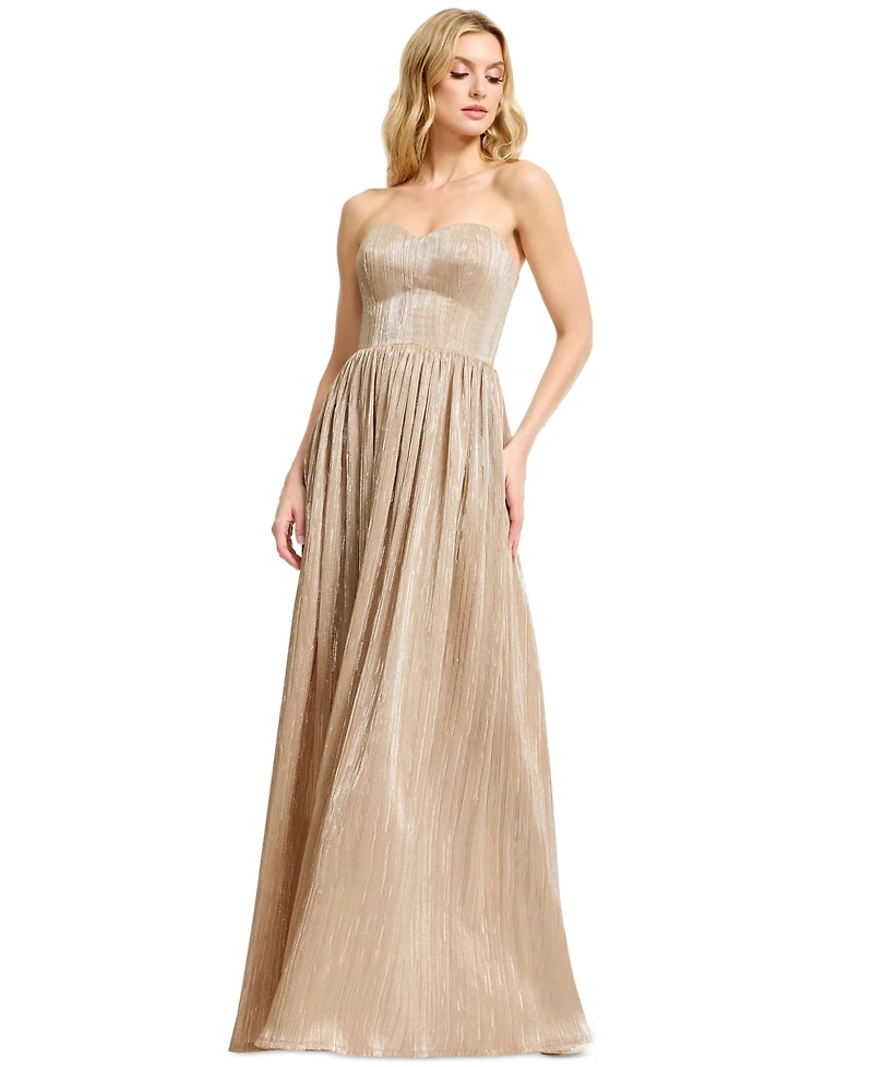 Dress the Population Women's Audrina Strapless Ball Gown