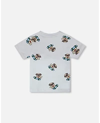 Deux par Big Boys Cotton Pug Print Jersey T-Shirt