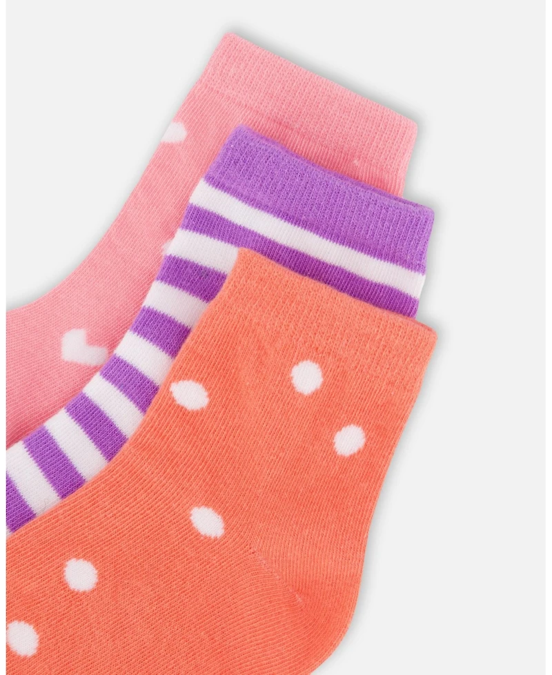 Deux par Toddler| Little Girl 3 Pairs Socks