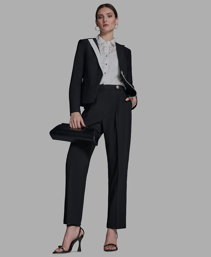 Bcbg Women's Long-Sleeve One Button Jacket