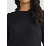 Kasper Women's Crewneck Pull-On Blouse