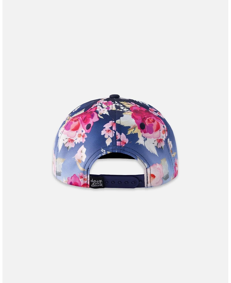 Deux par Toddler | Little Girl Rose Print Cap
