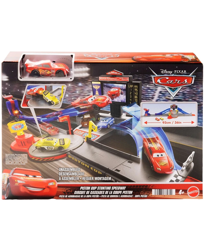 Car Disney and Pixar Cars Piston Cup Stunting Speedway Playset