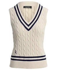 Lauren Ralph Petite V-Neck Sweater Vest