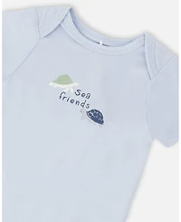Deux par Deux Baby Boys Evolutive Cotton Jersey Onesie