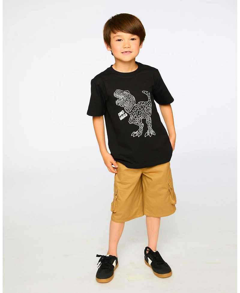 Deux par Toddler Boys Stretch Twill Bermuda with Cargo Pockets