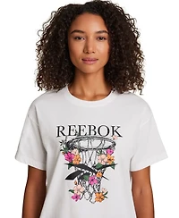 Reebok Women's Basketball Hoop Graphic T-Shirt