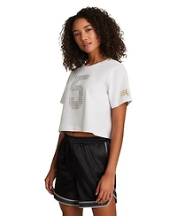 Reebok Women's Cropped Basketball Graphic T-Shirt