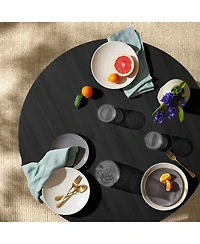 Best Choice Products Round Mid-Century Modern 35.5in Dining Table, Dinette for Home or Kitchen w/Wood Finish Steel Legs