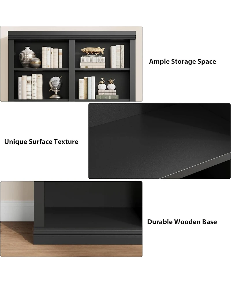 Gaomon 74.5" Tall Bookshelf with Double Storage, Extra Large Bookshelf, 6-Tier Wide Bookshelves w/ 12 Cubbies, Freestanding Bookcases