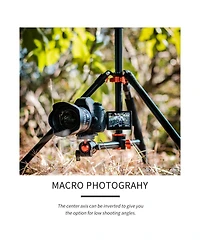 K&F Concept K234A6 4-Section Aluminum Travel Tripod/Monopod with Ball Head