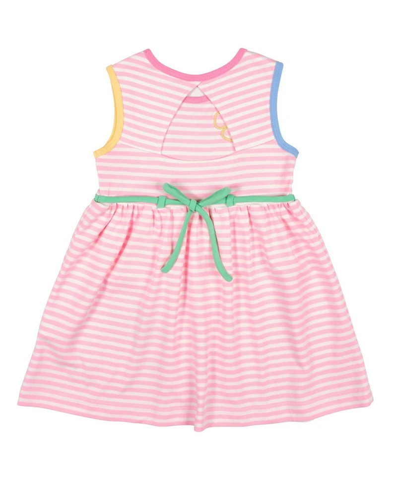 Florence Eiseman Toddler Girls Stripe Knit Dress With Flowers