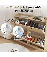 gaomon Large Narrow Shoe Storage Cabinet