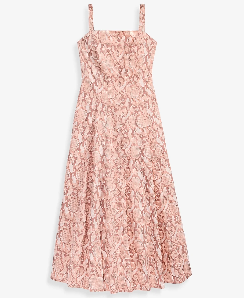 I.n.c. International Concepts Petite Printed Cotton Midi Dress, Macy's Exclusive