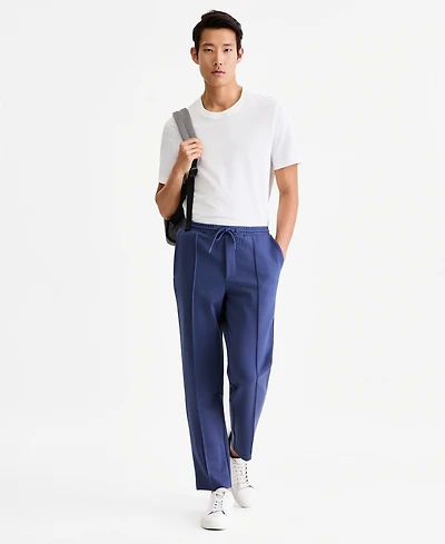 Alfani Men's Alfatech Regular-Fit Compact Textured Ponte-Knit Pants, Exclusively at Macy's