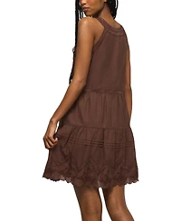 Lucky Brand Women's Embroidered Drop Waist Mini Dress