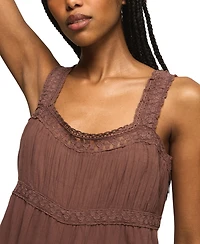 Lucky Brand Women's Lace Square Neck Jumpsuit