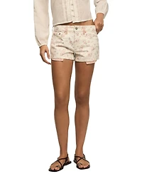 Lucky Brand Women's Festival Floral Print Mid Rise Shorts