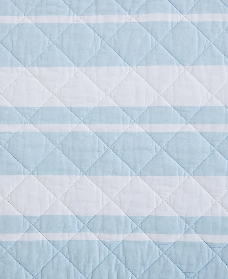 Nautica Seafront Stripe Cotton Reversible -Pc. Quilt Set