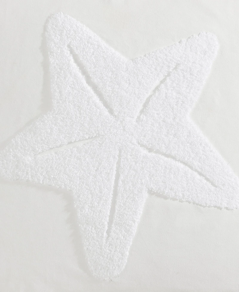 Nautica Starfish Loop Embroidered Square Decorative Pillow, 20" x 20"