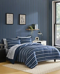 Nautica Mariners Line Reversible 5-Pc. Comforter Set, Twin/Twin Xl