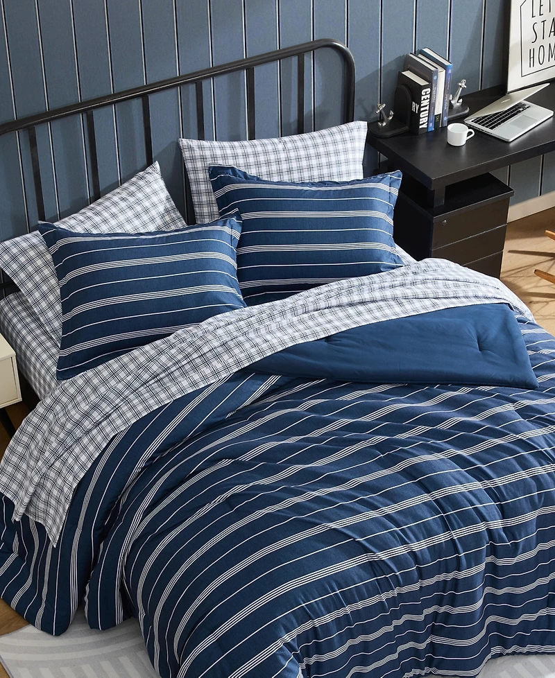 Nautica Mariners Line Reversible 7-Pc. Comforter Set, Queen