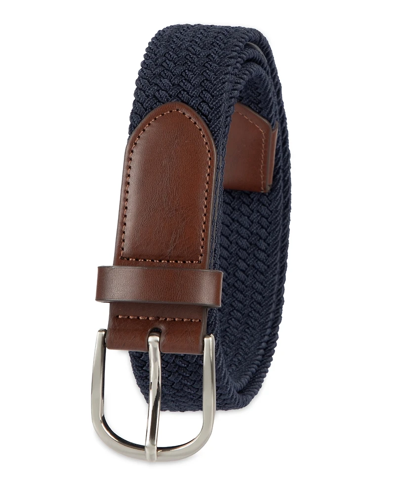 Club Room Men's Comfort Stretch Braided Belt, Macy's Exclusive