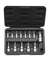 Sugifit 13-Piece Torx Bit Socket Set with T8-T60 Sizes & Secure Storage