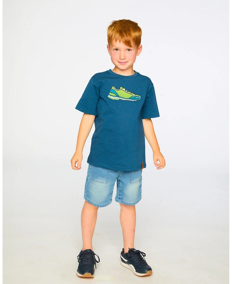 Deux par Little and Big Boy Cotton Jersey T-Shirt