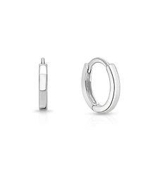 Tiny Blessings Children's Sterling Silver 11mm Modern Girls' Huggie Hoops Earrings