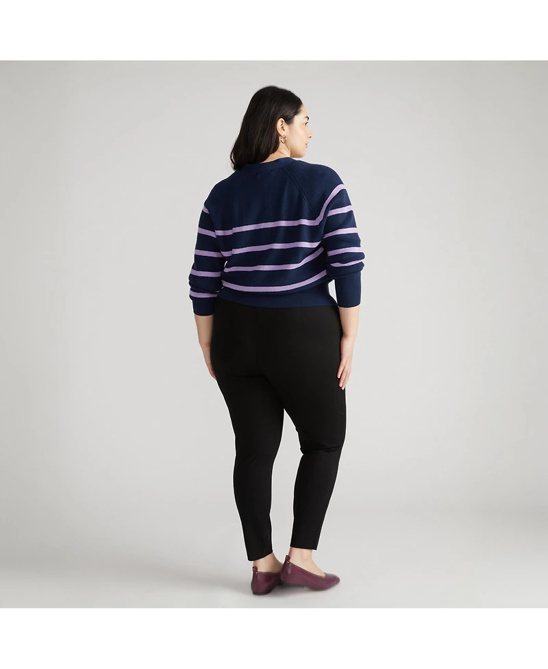 Universal Standard Women's Plus Minimalist Moro Pocket Signature Ponte Pants