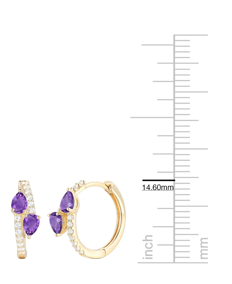 Macy's Multi Gemstone Earrings 14k Gold Over Sterling Silver (Also Silver)