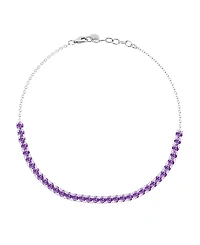 Macy's Multi-Gemstone Bracelet Sterling Silver