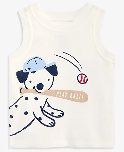First Impressions Toddler Boys' 2T-4T Mix & Match Baseball Dog Tank Top, Macy's Exclusive