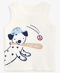 First Impressions Toddler Boys' 2T-4T Mix & Match Baseball Dog Tank Top, Macy's Exclusive